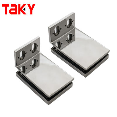 Cerniera di doccia in vetro lucidato a 90 gradi per vetro da 8-12 mm in ottone massello