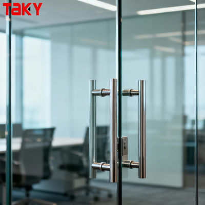 Prezzo buono Maniglia per porta lucidata per doccia in acciaio inossidabile Maniglia per porta interna in vetro push push in linea