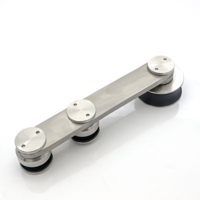 Sistema di porte scorrevoli per doccia senza telaio in acciaio inossidabile Kit per porte scorrevoli per porte scorrevoli in vetro per hotel