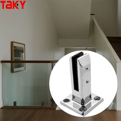 Acciaio inossidabile 316 Clampo di ringhiera senza telaio per vetro di spessore 8-12 mm