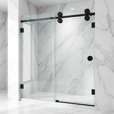 Prezzo buono Raccordi hardware per porte scorrevoli in vetro per doccia in acciaio inossidabile Sistemi di rulli per porte in vetro per bagno in linea