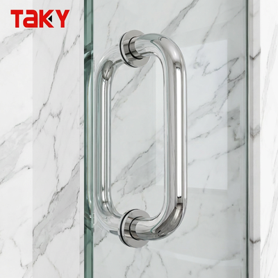 Prezzo buono Maniglia per doccia con maniglie per porte in vetro per bagno in acciaio inossidabile stile hotel 304 in linea